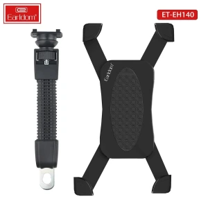 Earldom EH140 Motosiklet İçin Ayarlanabilir Telefon Tutucu - Siyah