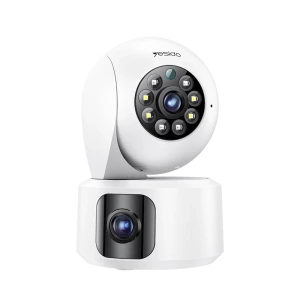 Yesido KM16 1080P 4MP Wifi 360 Gece Görüş Dual Kamera - Beyaz